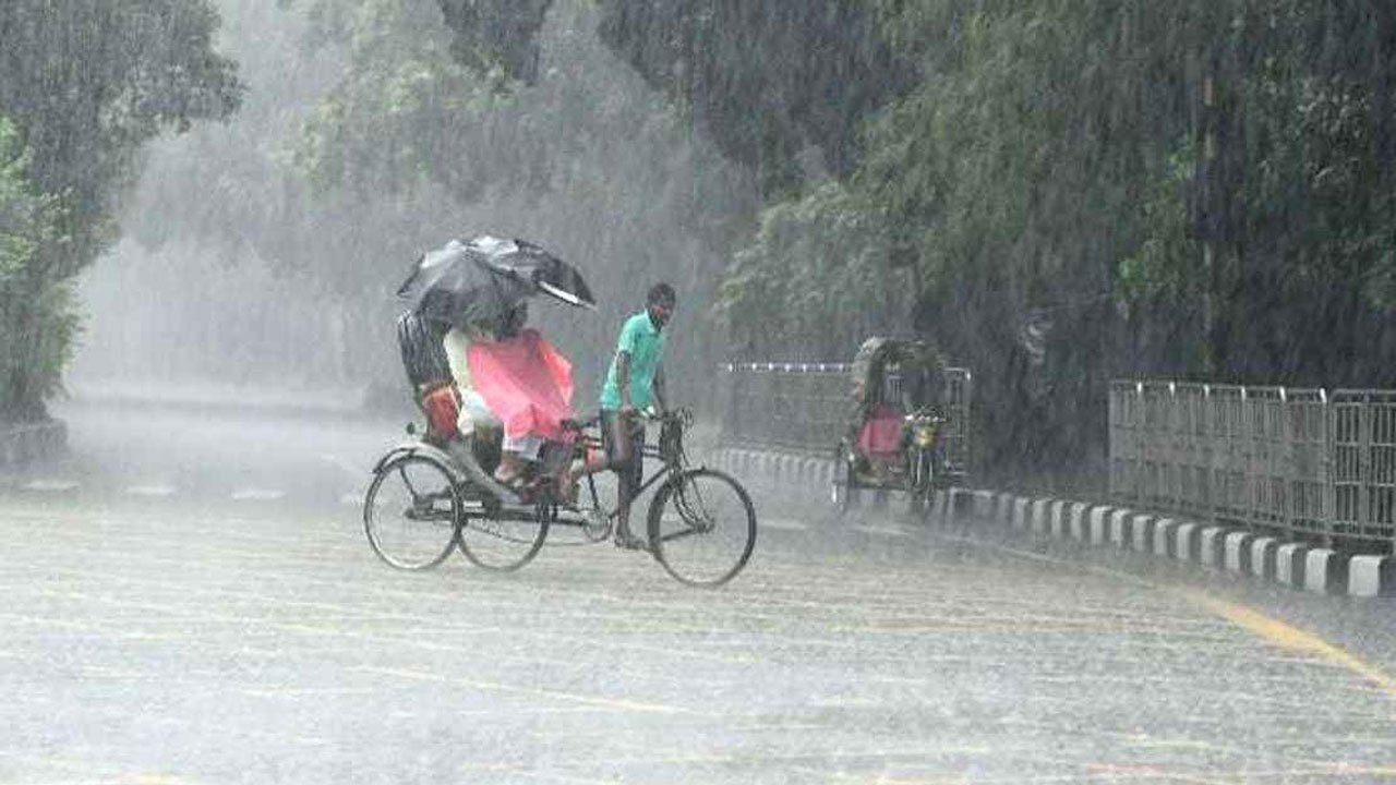 Chance of rain for a few days during the end of the monsoon