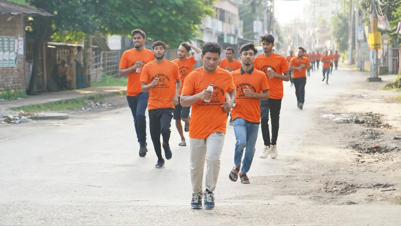 চুয়াডাঙ্গায় ‘জুলাই পুনর্জাগরণ’ উপলক্ষ্যে প্রতীকী ম্যারাথন