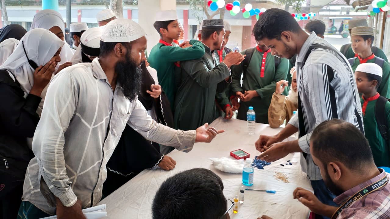Free medical treatment and blood donation program in Narayanganj