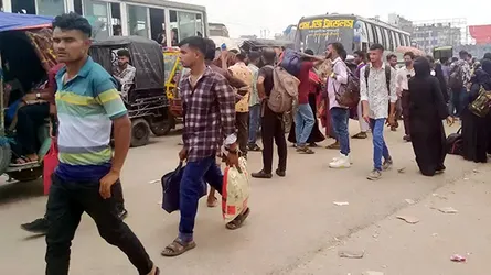 দুই দিন পর ঢাকা-ময়মনসিংহ মহাসড়কে বাস চলাচল শুরু