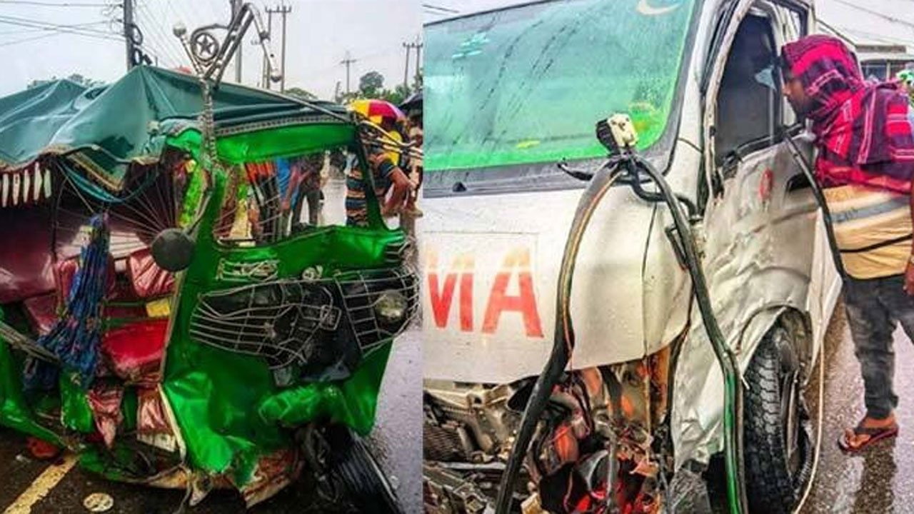 Accident involving CNG and ambulance
