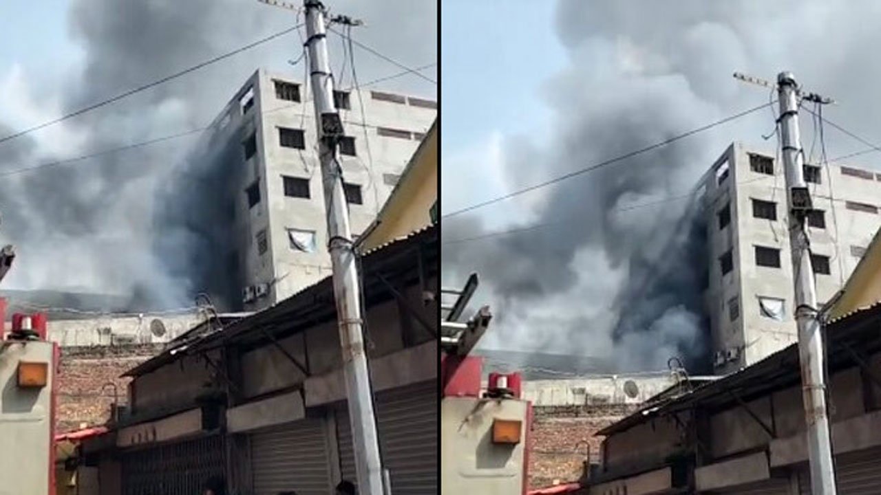 Fire breaks out at garment and chemical godown in Mirpur