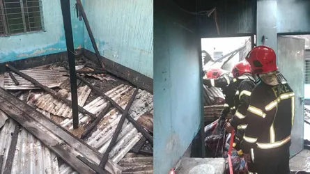 আশুলিয়ায় গ্যাস সিলিন্ডার লিকেজে আগুন, ২টি কক্ষ পুড়ে ছাই
