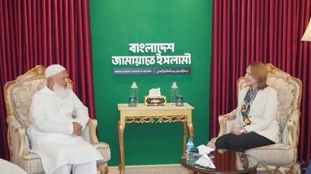 জামায়াত আমিরের সাথে অস্ট্রেলিয়ান হাইকমিশনারের সৌজন্য সাক্ষাৎ