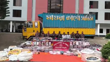 বেনাপোলে কাগজপত্রবিহীন ভারতীয় পণ্য উদ্ধার, আটক ২