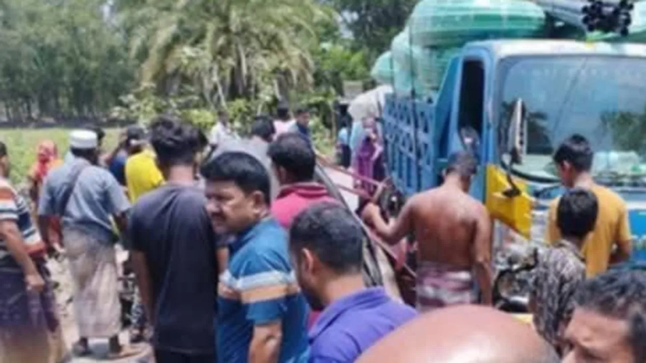 মঠবাড়িয়ায় পিকআপচাপায় গৃহবধূ নিহত