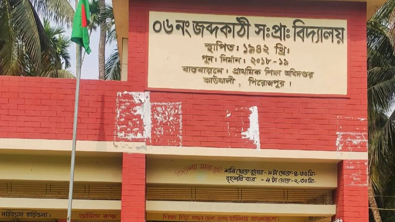 কাউখালীতে ৬ শিক্ষার্থী নিয়ে চলছে সরকারি প্রাথমিক বিদ্যালয়