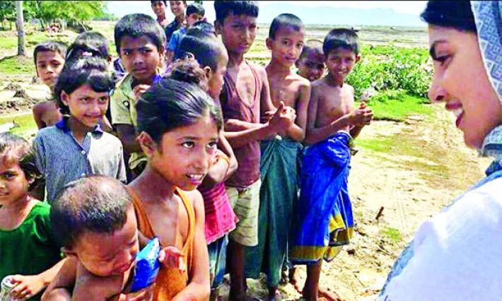 নাফ নদীর সীমান্তে প্রিয়াঙ্কা চোপড়া
