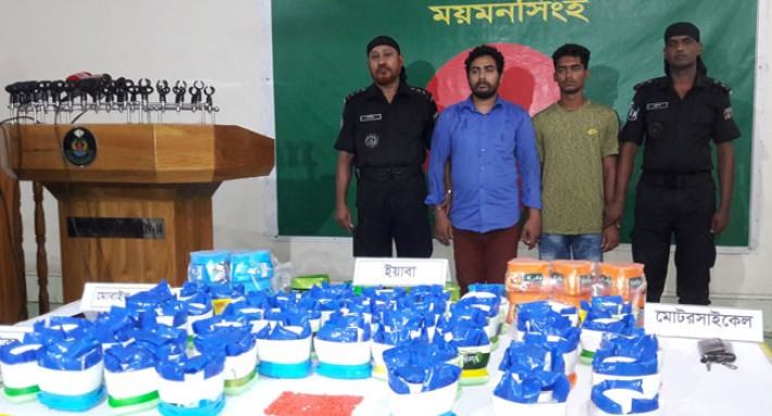 ময়মনসিংহে ৩৭ হাজার ইয়াবাসহ আটক ২