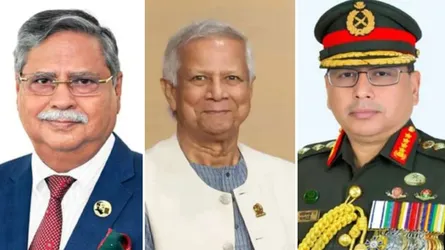 রাষ্ট্রপতি ও প্রধান উপদেষ্টার সাথে সেনাপ্রধানের সৌজন্য সাক্ষাৎ