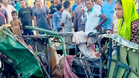 শায়েস্তাগঞ্জে পিকআপভ্যানের ধাক্কায় টমটমচালক নিহত