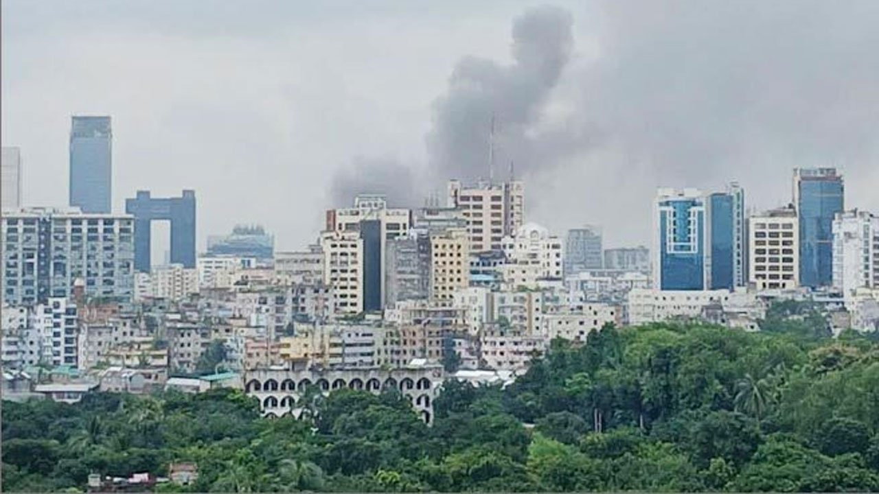 Fire in Mohakhali seven-storey slum