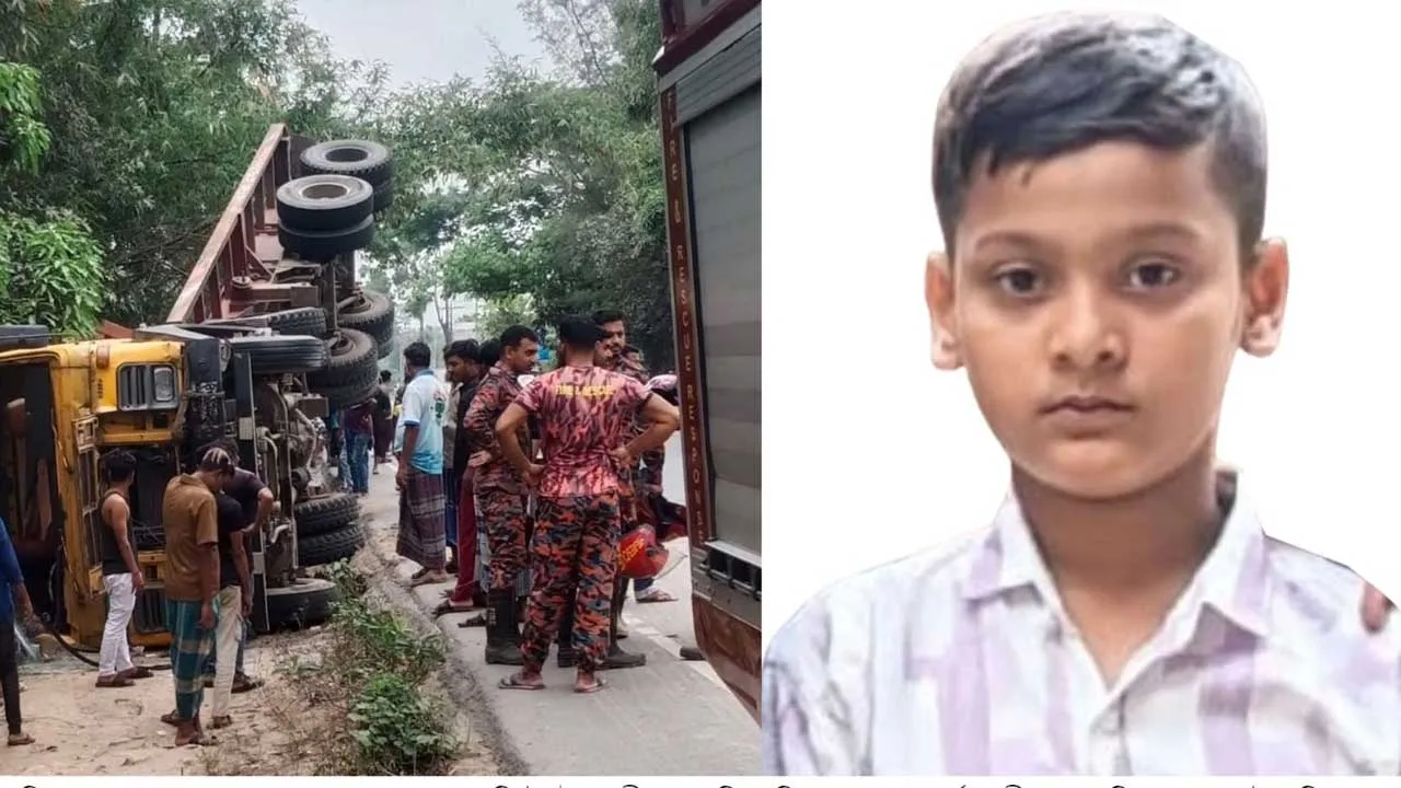 চৌদ্দগ্রামে লরি উল্টে স্কুলছাত্র নিহত, আহত ১