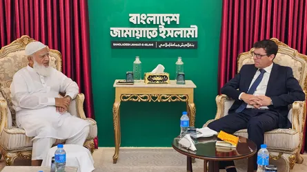জামায়াত আমিরের সাথে নরওয়ে রাষ্ট্রদূতের সাক্ষাৎ