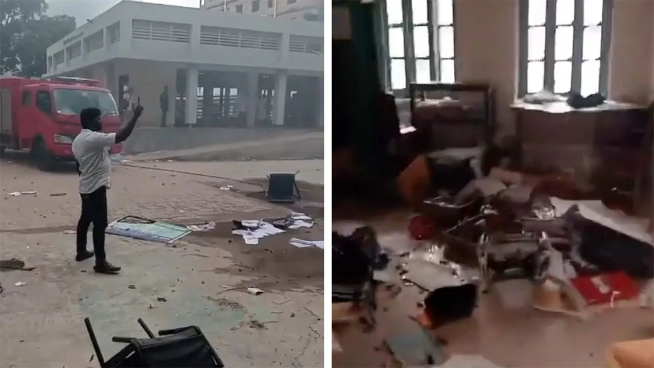 ভাঙ্গায় উপজেলা পরিষদ ও থানায় হামলা, মহাসড়কে যান চলাচল বন্ধ