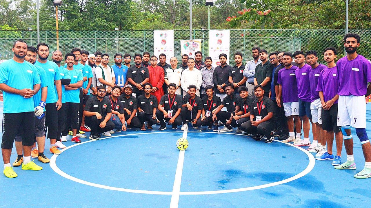 Bangladeshi students' inter-university football cup held