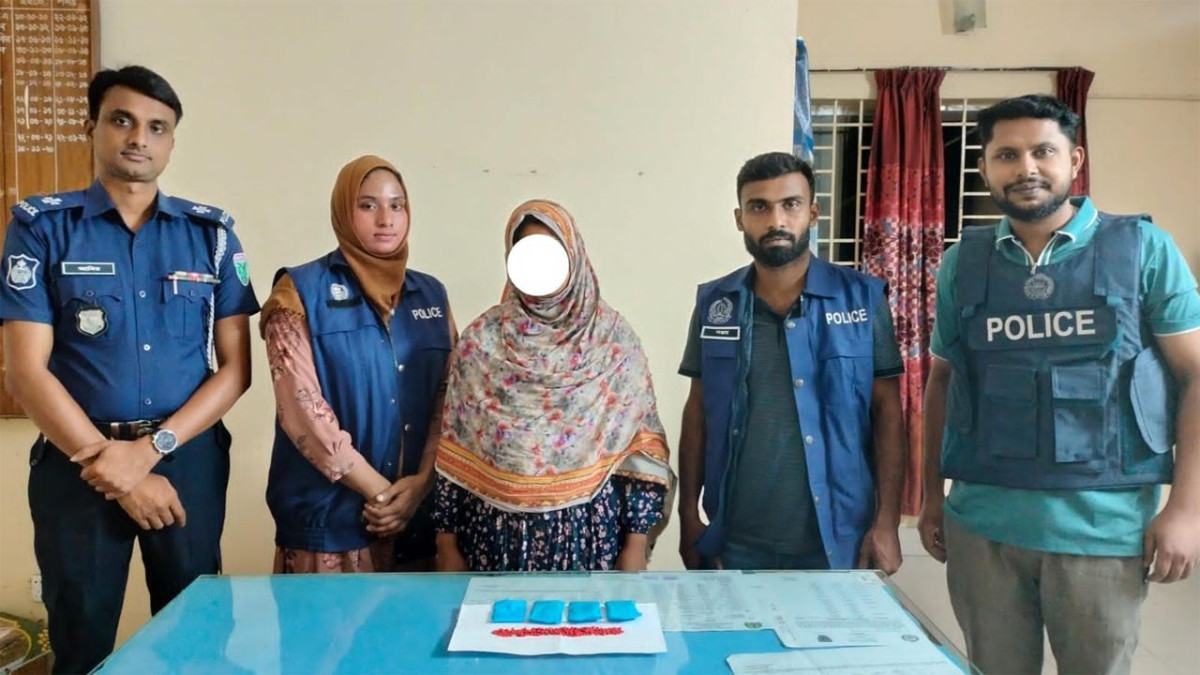 দোয়ারাবাজারে ইয়াবাসহ নারী মাদককারবারি গ্রেফতার