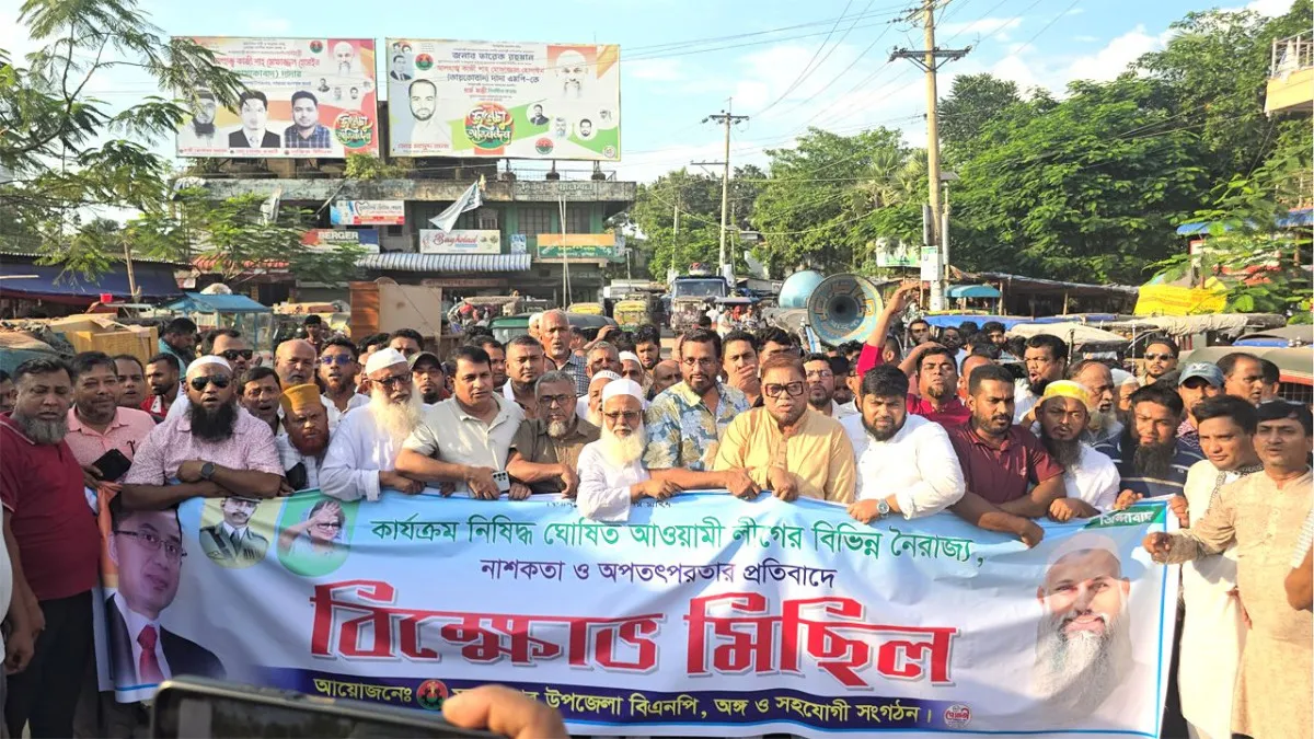 মুরাদনগরে বিএনপির বিক্ষোভ মিছিল ও সমাবেশ