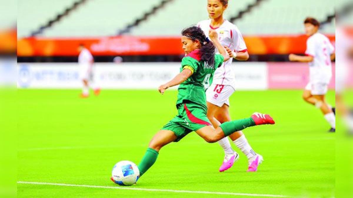 ড্র করে বিদায় নারী ফুটবল দলের