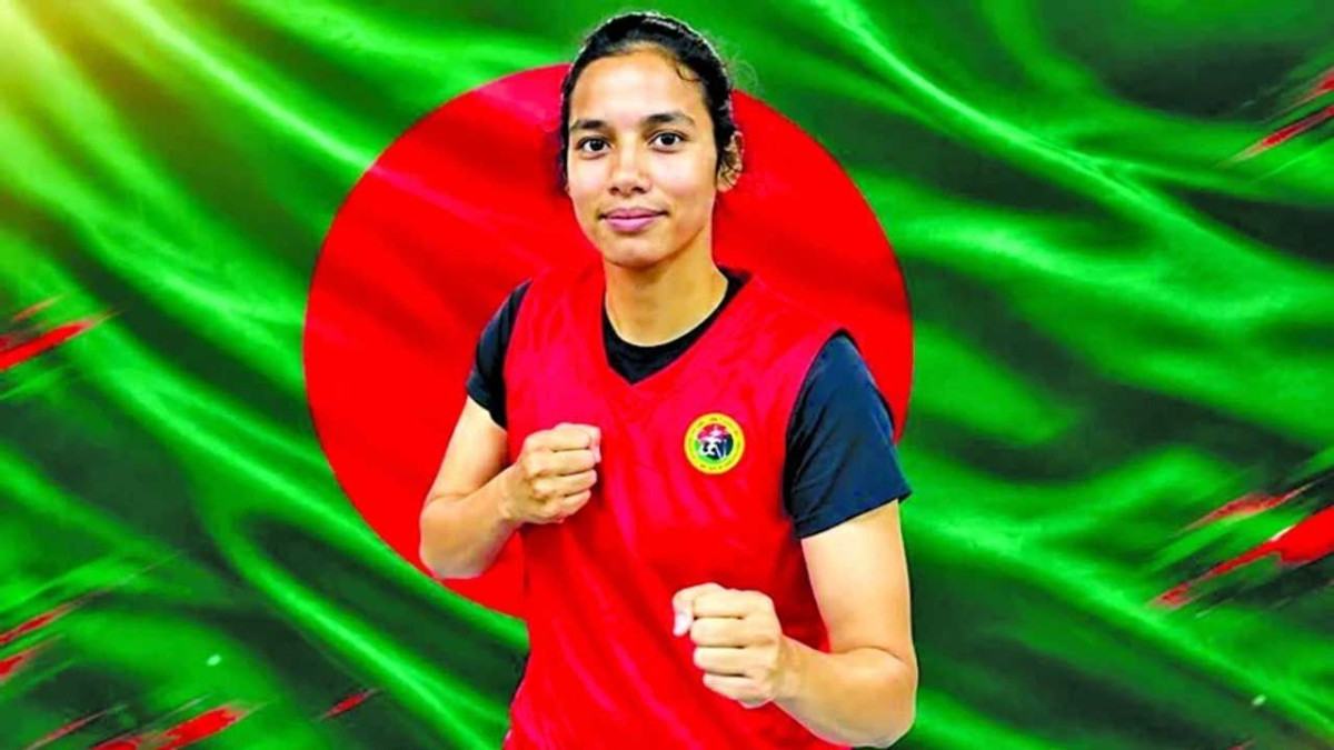 এশিয়ান গেমসে ব্রোঞ্জজয়ী জিন্নাতকে বিমানবন্দরে সংবর্ধনা
