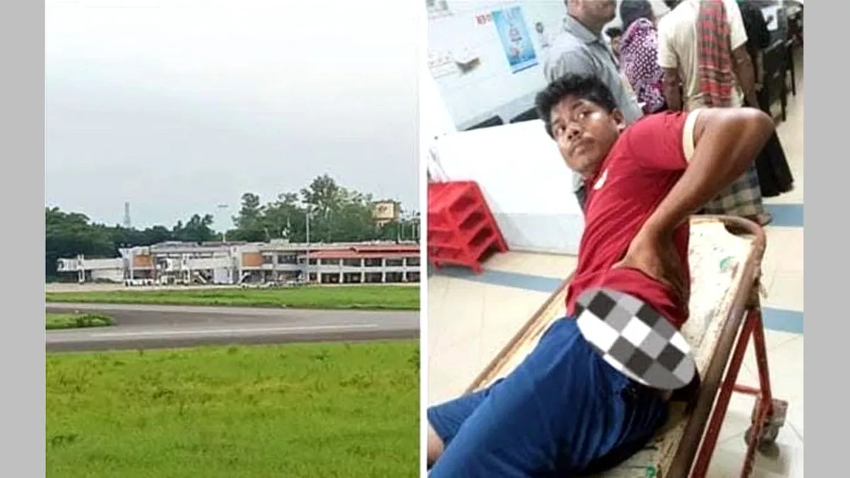 সিলেট ওসমানী বিমানবন্দরে আনসার সদস্যের গুলিতে পরিচ্ছন্নতাকর্মী আহত
