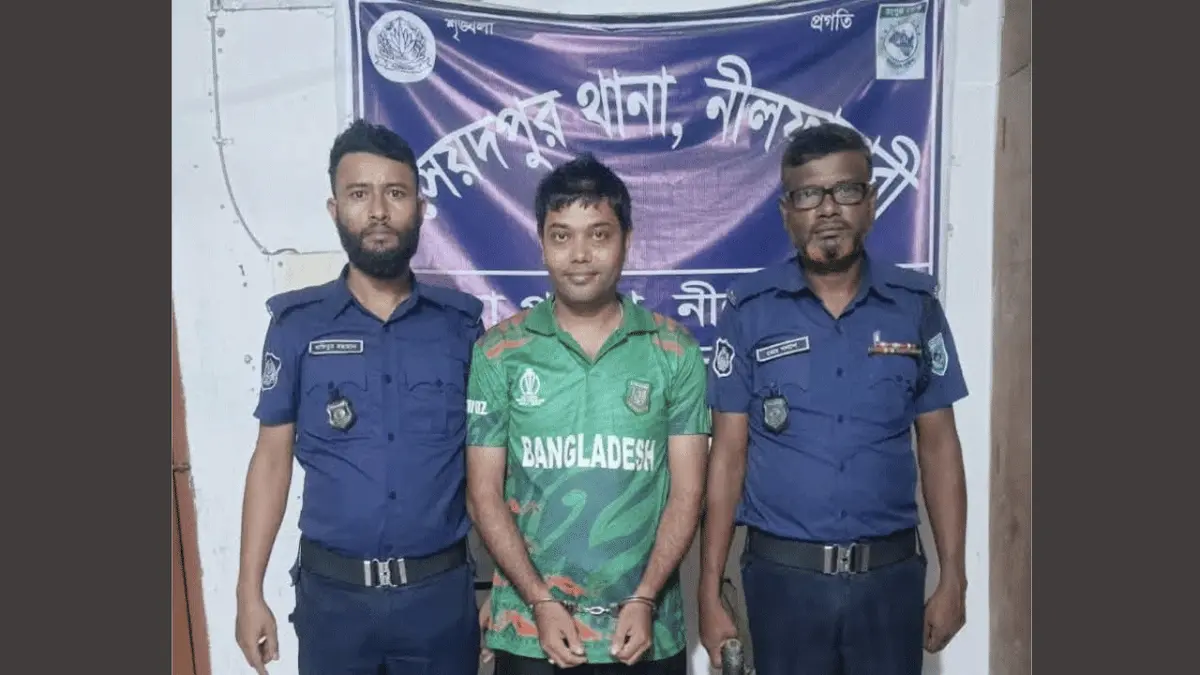 সৈয়দপুরে স্বেচ্ছাসেবক লীগ নেতা গামছা বাদল গ্রেফতার