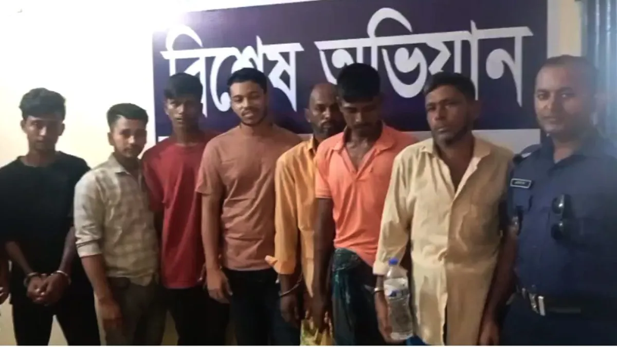 জোরারগঞ্জে মাদকসহ একাধিক মামলায় গ্রেফতার ৭