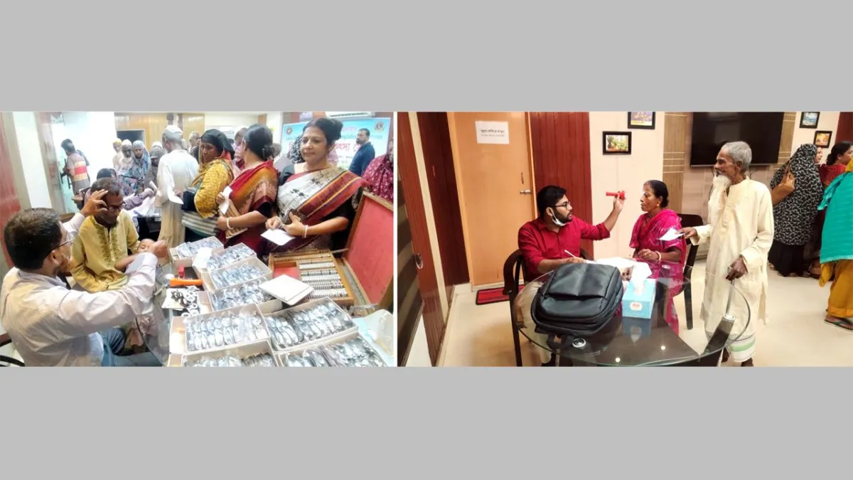 লোহাগড়ায় বিনামূল্যে চক্ষু চিকিৎসা পেলেন ৪ শতাধিক অসহায়-দুঃস্থ মানুষ