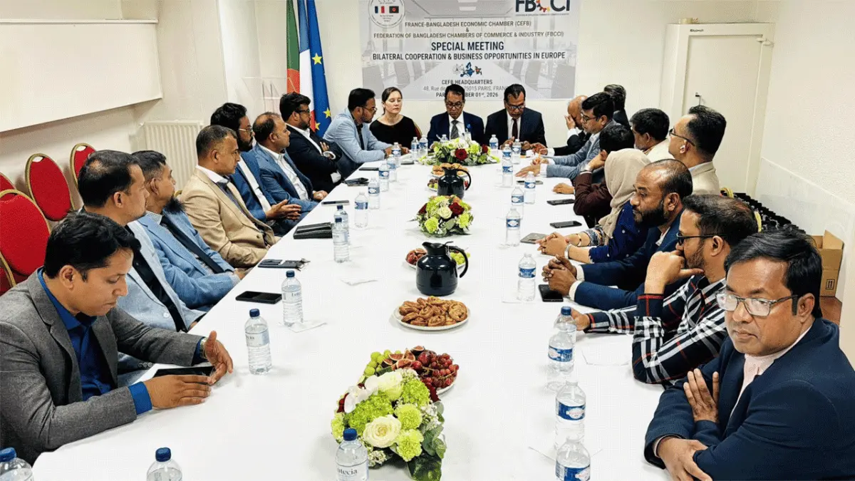 প্যারিসে বাংলাদেশ-ফ্রান্স বাণিজ্য সহযোগিতা জোরদারে দ্বিপক্ষীয় বৈঠক