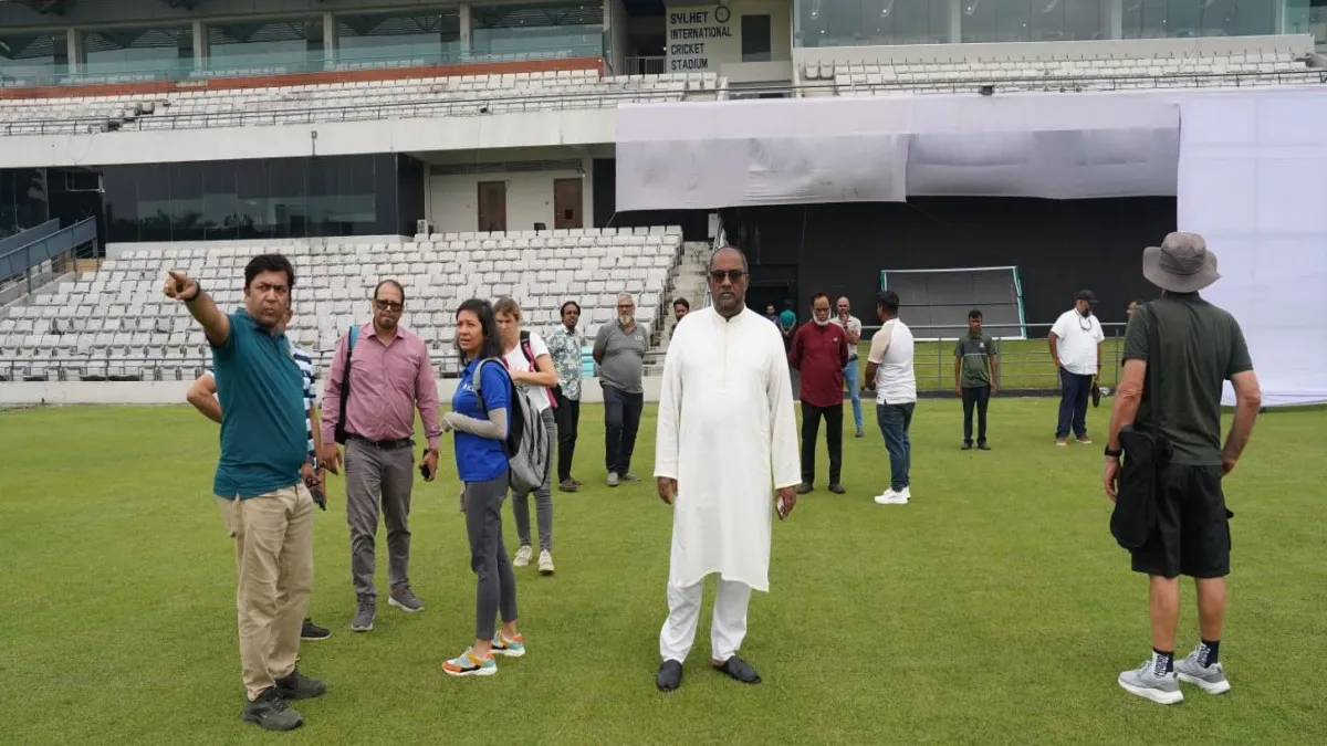 বিশ্বকাপের ভেন্যু দেখতে সিলেটে আইসিসি প্রতিনিধি দল