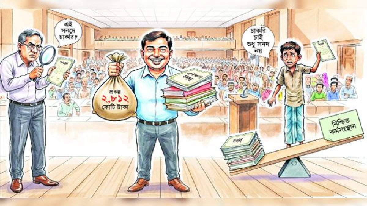 বেকারপ্রতি দেড় লাখ টাকা খরচ করে ‘দক্ষতা’ তৈরি