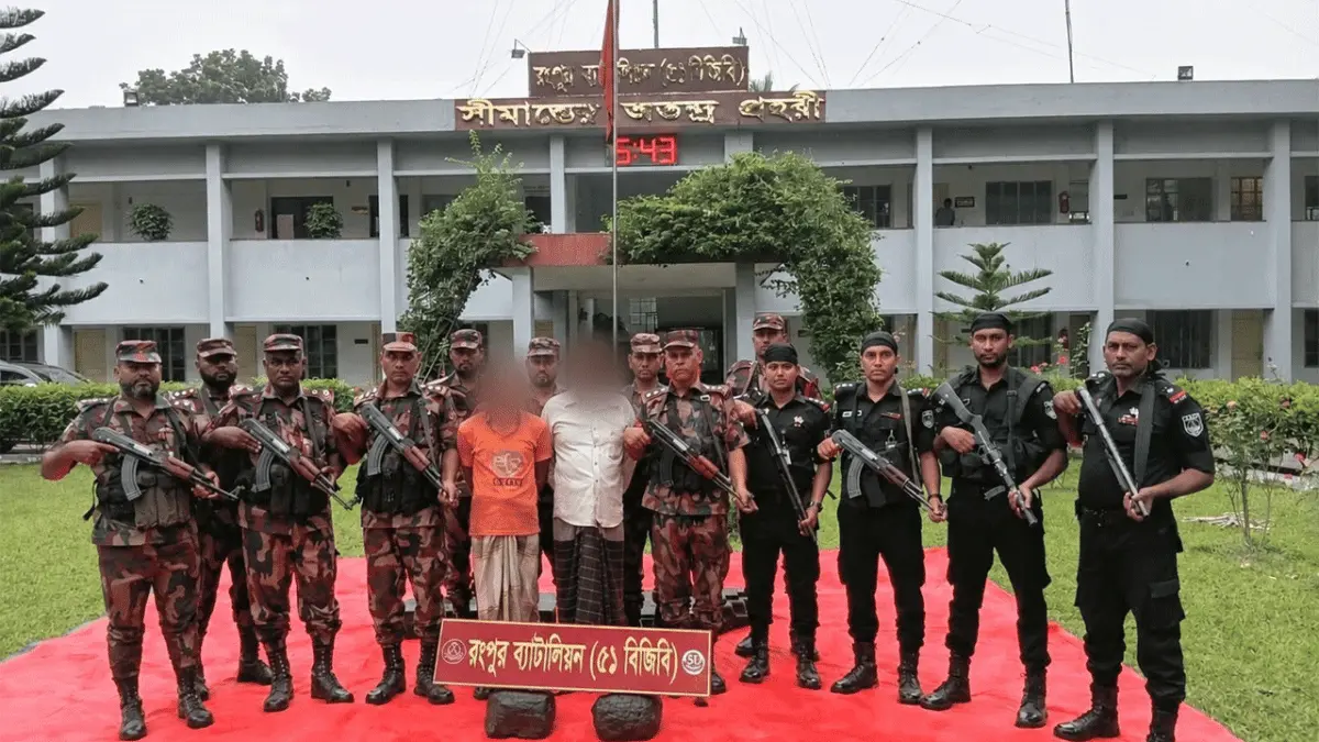 রংপুরে পাচারকালে ৫০ লাখ টাকার কষ্টিপাথর উদ্ধার, গ্রেফতার ২