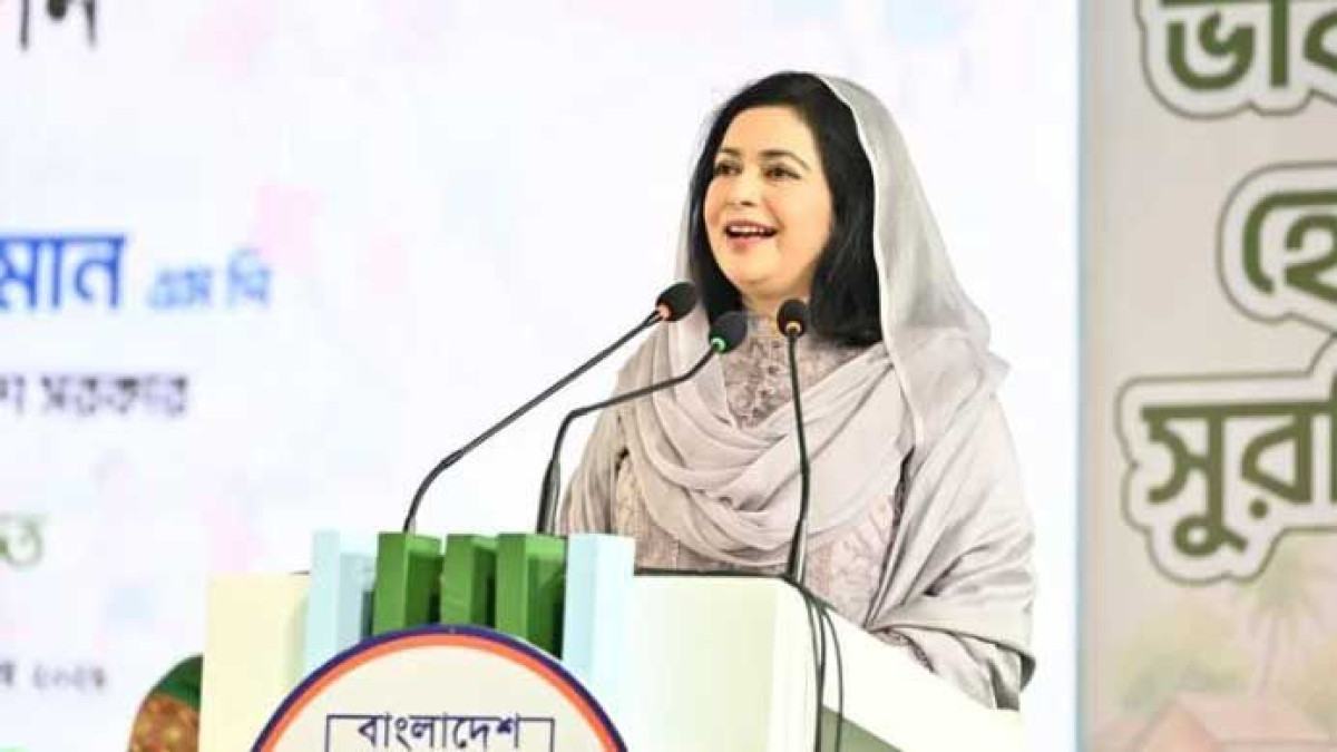 শিশুদের শৈশব হতে হবে নিরাপদ ও সুরক্ষিত : জুবাইদা রহমান