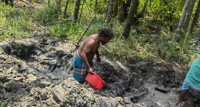 দিনমজুরকে গলা কেটে হত্যা : ৪৪ দিন পর কবর লাশ উত্তোলন