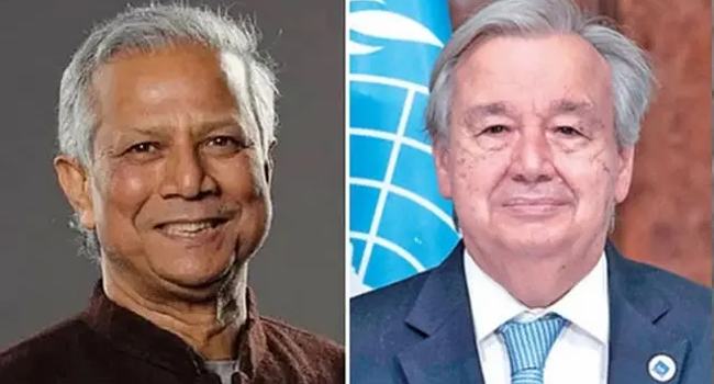 বৃহস্পতিবার জাতিসঙ্ঘ মহাসচিবের সাথে বৈঠক করবেন ড. ইউনূস