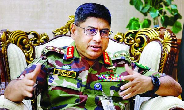 সেনাবাহিনী রাজনীতিতে হস্তক্ষেপ করবে না