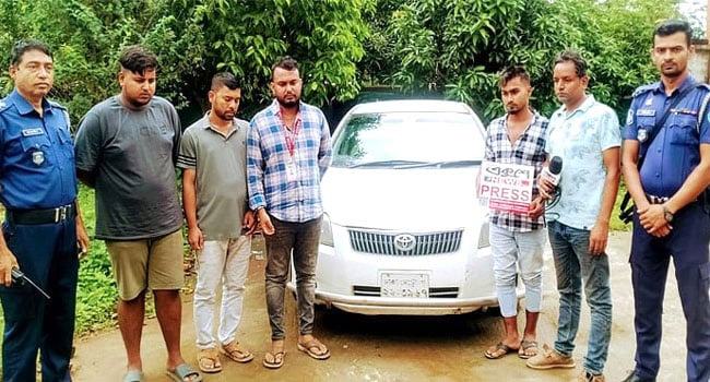 বিজয়নগরে ৫ ভুয়া সাংবাদিক আটক
