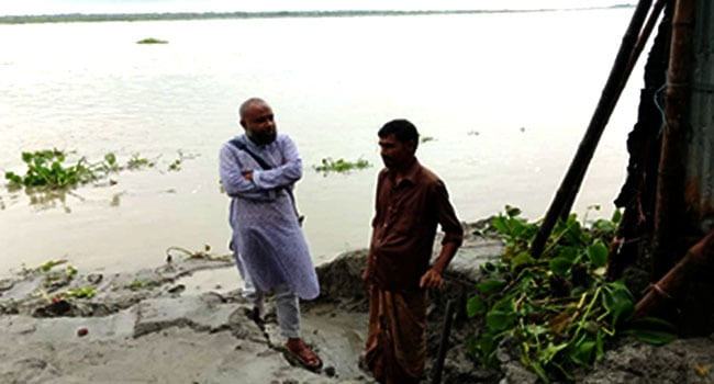 পীরগাছায় তিস্তার ভাঙনে নিঃস্ব হলো ৪০ পরিবার
