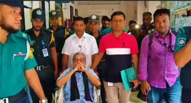 কড়া নিরাপত্তায় সাবেক মন্ত্রী মান্নানকে কারাগার থেকে ওসমানী হাসপাতালে