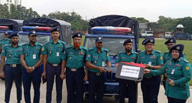 ডিএমপির ১০ থানায় নতুন গাড়ি