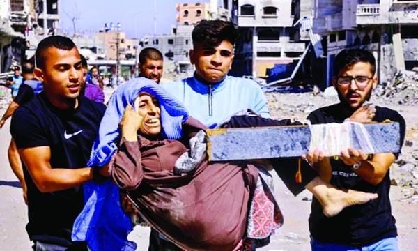 গাজার জাবালিয়া শরণার্থী শিবিরে ইসরাইলি হামলায় নিহত ২২