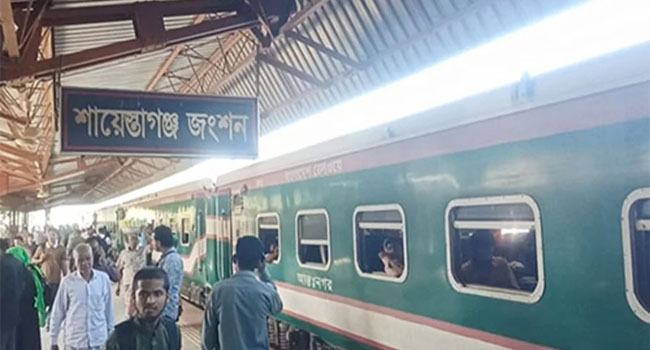 শায়েস্তাগঞ্জে ট্রেনে কাটা পড়ে শ্রমিকের মৃত্যু