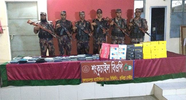কুমিল্লায় ২ কোটি ১৬ লাখ টাকার মোবাইল জব্দ