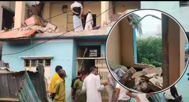 সিদ্ধিরগঞ্জে বাসায় গ্যাস বিস্ফোরণে উড়ে গেল দেয়াল