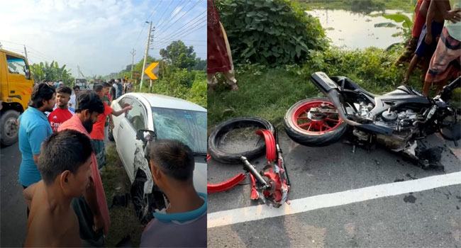 ভাঙ্গায় প্রাইভেটকারের সাথে সংঘর্ষে মোটরসাইকেল চালক নিহত
