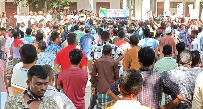 কুড়িগ্রামে তারেক রহমানের মিথ্যা মামলা প্রত্যাহারের দাবিতে বিক্ষোভ