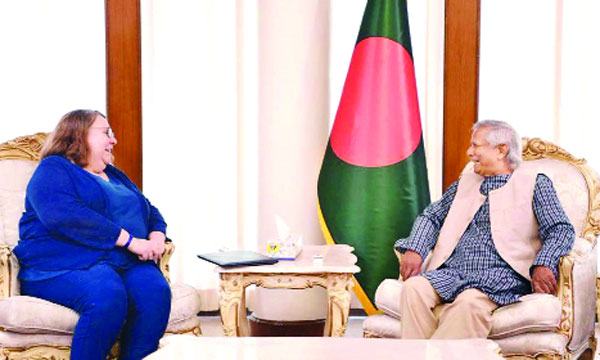 প্রধান উপদেষ্টার সাথে যুক্তরাষ্ট্রের চার্জ দ্য অ্যাফেয়ার্সের সাক্ষাৎ