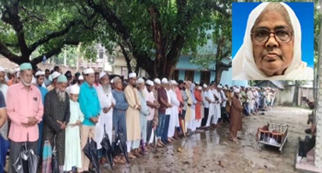 সাংবাদিক মুরসালিন নোমানীর মায়ের দাফন সম্পন্ন