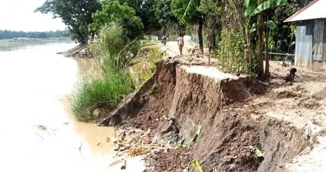 ‘কুশিয়ারার ভাঙনে বিলীন হচ্ছে একের পর এক জনপদ’