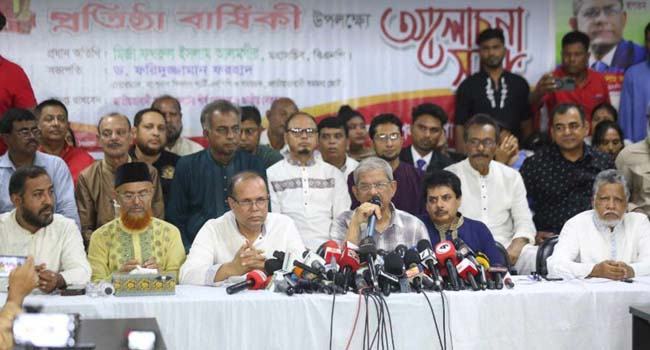 অন্তর্বর্তী সরকারের ভিন্ন কোনো রাজনৈতিক অ্যাজেন্ডা নেই : বিশ্বাস মির্জা ফখরুলের